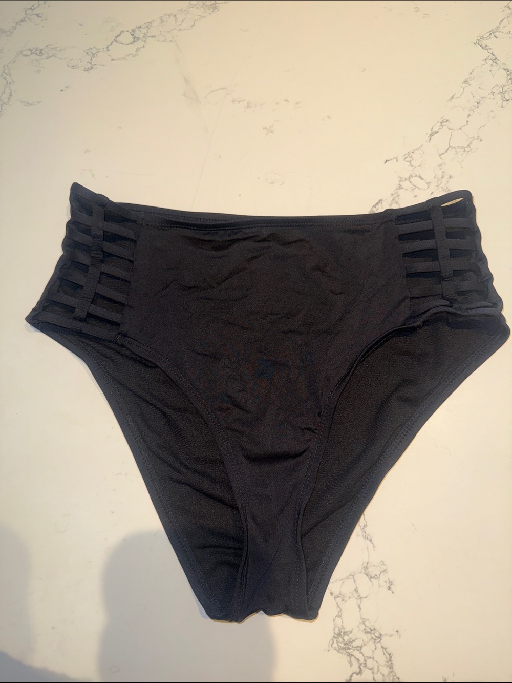 Shade & Shore Black Stretch Bikini Bottom
